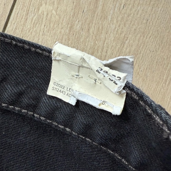 NWT Levi’s Baggy Dad High Rise Black Jeans Women’s Size 24 - Picture 12 of 15